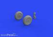 Eduard Accessories 648317 - Ki-61-Id wheels for Tamiya