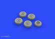 Eduard Accessories 648328 - He 219 wheels for Tamiya