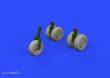 Eduard Accessories 648328 - He 219 wheels for Tamiya