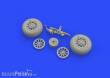 Eduard Accessories 648335 - P-51D wheels for Airfix