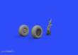 Eduard Accessories 648335 - P-51D wheels for Airfix