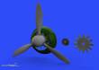 Eduard Accessories 648366 - Fw 190A propeller for Eduard in 1:48