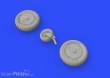 Eduard Accessories 648400 - Bf 109G-6 wheels for Tamiya in 1:48