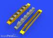 Eduard Accessories 648402 - Bf 109G-6 exhaust stacks for Tamiya in 1:48