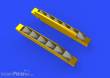 Eduard Accessories 648402 - Bf 109G-6 exhaust stacks for Tamiya in 1:48