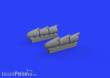 Eduard Accessories 648456 - Spitfire Mk.I exhaust stacks for Tamiya in 1:48