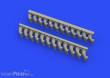 Eduard Accessories 648508 - P-400 exhaust stacks f. Eduard in 1:48
