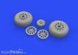 Eduard Accessories 648511 - P-51D wheels diamond tread 2 for Eduard in 1:48