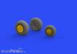 Eduard Accessories 648515 - P-38F/G wheels for Tamiya in 1:48