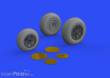 Eduard Accessories 648515 - P-38F/G wheels for Tamiya in 1:48