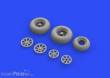 Eduard Accessories 648515 - P-38F/G wheels for Tamiya in 1:48