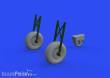 Eduard Accessories 648608 - Do 17Z wheels for Eduard/ICM in 1:48