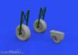 Eduard Accessories 648608 - Do 17Z wheels for Eduard/ICM in 1:48