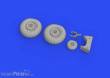 Eduard Accessories 648608 - Do 17Z wheels for Eduard/ICM in 1:48