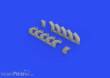 Eduard Accessories 648618 - Il-2 exhaust stacks 1/48 for ZVEZDA in 1:48