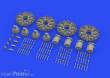 Eduard Accessories 648631 - B-17F engines 1/48 for HKM in 1:48