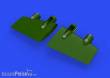 Eduard Accessories 648635 - B-17F superchargers 1/48 for HKM in 1:48
