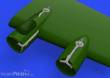 Eduard Accessories 648635 - B-17F superchargers 1/48 for HKM in 1:48
