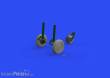 Eduard Accessories 648653 - Su-27 wheels 1/48 for GREAT WALL HOBBY in 1:48
