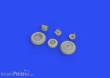 Eduard Accessories 648653 - Su-27 wheels 1/48 for GREAT WALL HOBBY in 1:48