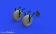 Eduard Accessories 648656 - Lancaster B Mk.I wheels 1/48 for HKM