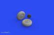 Eduard Accessories 648656 - Lancaster B Mk.I wheels 1/48 for HKM
