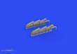 Eduard Accessories 648668 - Spitfire Mk.V three-stacks exhausts fishtail 1/48 for EDUARD