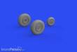 Eduard Accessories 648687 - Ar 234B wheels for HASEGAWA/HOBBY 2000 in 1:48