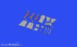 Eduard Accessories 648700 - F-4B undercarriage legs BRONZE, for TAMIYA in 1:48