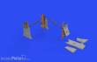 Eduard Accessories 648700 - F-4B undercarriage legs BRONZE, for TAMIYA in 1:48
