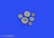 Eduard Accessories 648701 - F/A-18E wheels, for MENG in 1:48