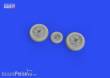 Eduard Accessories 648708 - F-16 wheels late for TAMIYA in 1:48