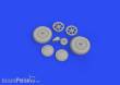 Eduard Accessories 648713 - SBD-5 wheels for ACCURATE MINIATURES/REVELL in 1:48