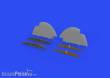 Eduard Accessories 648731 - 1:48 A6M2 Zero Model 21 folding wingtips PRINT for EDUARD