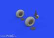 Eduard Accessories 648746 - 1:48 Mosquito wheels 1/48
