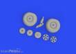 Eduard Accessories 648746 - 1:48 Mosquito wheels 1/48