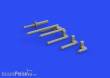 Eduard Accessories 648789 - 1:48 P-38J gun barrels PRINT for TAMIYA