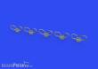 Eduard Accessories 648834 - 1:48 MB Mk.6 ejection seat upper handles PRINT 1/48 for