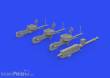 Eduard Accessories 648840 - 1:48 Beaufort Mk.I guns PRINT 1/48 ICM