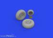 Eduard Accessories 648863 - 1:48 B-25J wheels 1/48 HKM