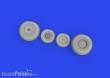 Eduard Accessories 648864 - 1:48 Mi-8MT wheels 1/48 ZVEZDA