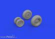 Eduard Accessories 648864 - 1:48 Mi-8MT wheels 1/48 ZVEZDA