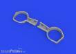 Eduard Accessories 648881 - 1:48 Bf 109F wheel bays angular PRINT 1/48 EDUARD