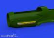 Eduard Accessories 648913 - 1:48 Bf 109K-4 exhaust stacks PRINT 1/48 EDUARD