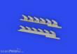 Eduard Accessories 648913 - 1:48 Bf 109K-4 exhaust stacks PRINT 1/48 EDUARD