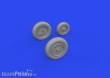 Eduard Accessories 648934 - 1:48 J-35 Draken wheels Type 1 1/48 HASEGAWA