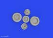 Eduard Accessories 648934 - 1:48 J-35 Draken wheels Type 1 1/48 HASEGAWA