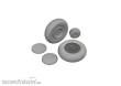 Eduard Accessories 648962 - 1/48 P-47D wheels cross tread 1/48