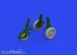 Eduard Accessories 648968 - 1:48 J-35 Draken wheels Type 2 1/48 HASEGAWA