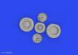 Eduard Accessories 648968 - 1:48 J-35 Draken wheels Type 2 1/48 HASEGAWA